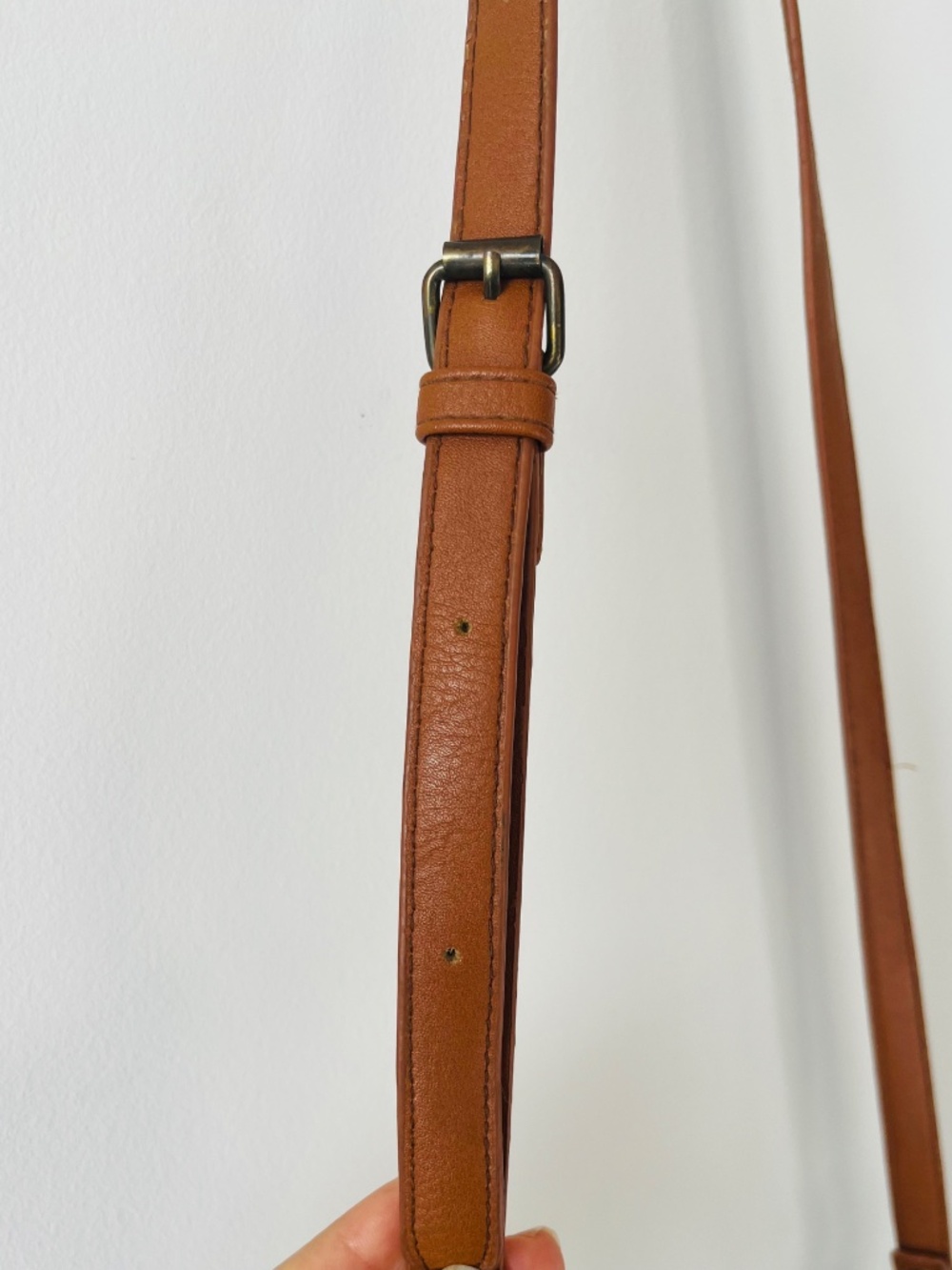 Soft Fringe Leather Crossbody Brown Tan Bag - Picture 7 of 7